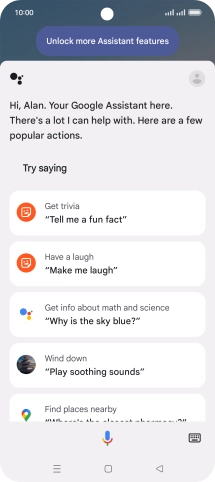 Press the profile icon.