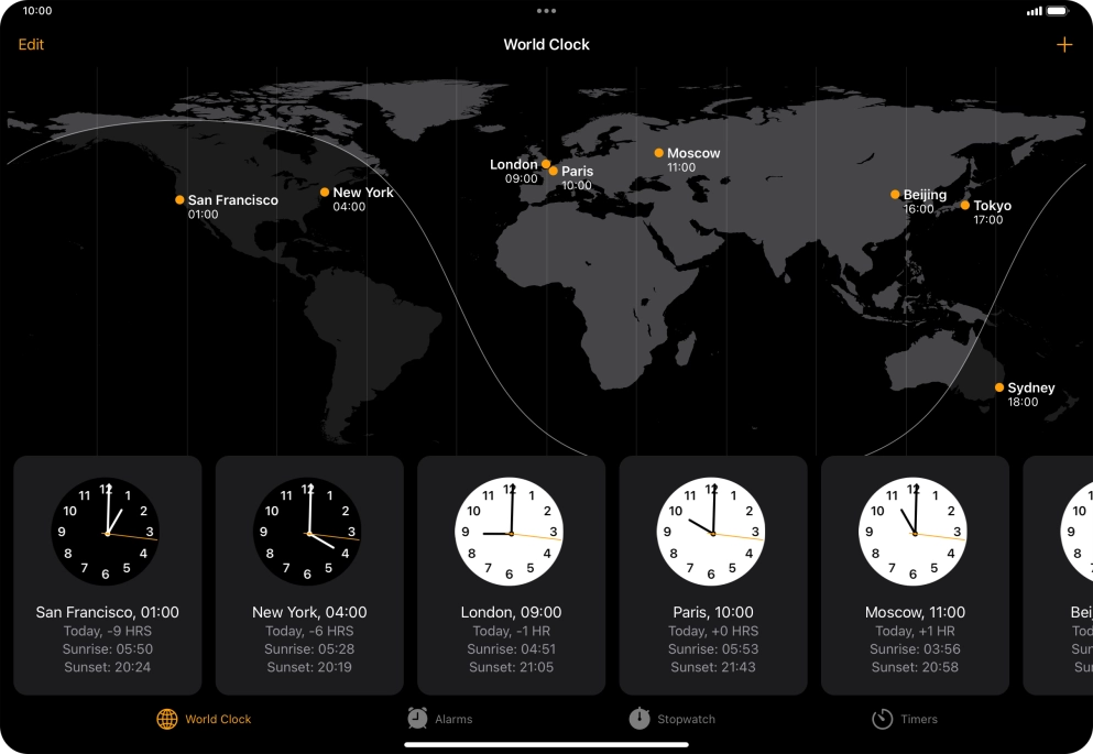 Slide your finger downwards starting from the top right side of the screen.