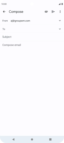 Press To and key in the first letters of the recipient's name.