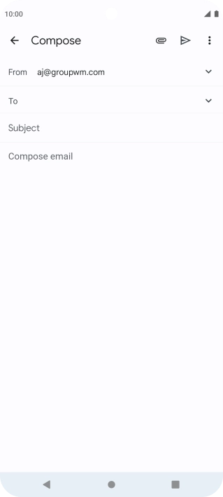 Press To and key in the first letters of the recipient's name.