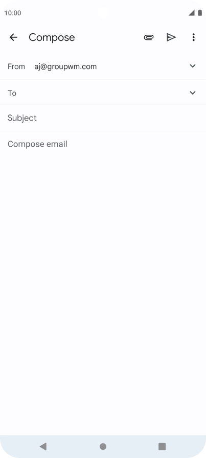Press To and key in the first letters of the recipient's name.