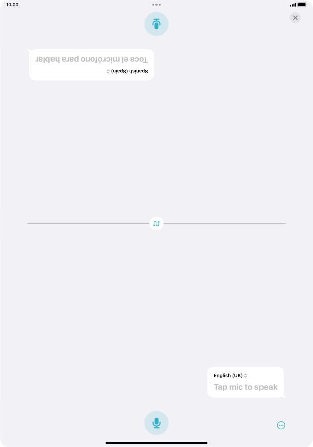 Press the end icon to end two-way view.