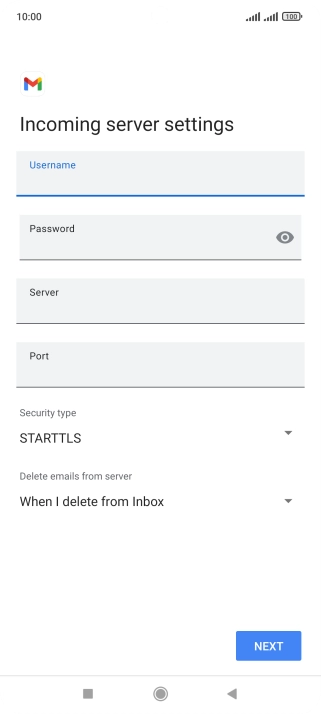Press the field below 