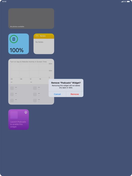 Press Remove. Press Remove.