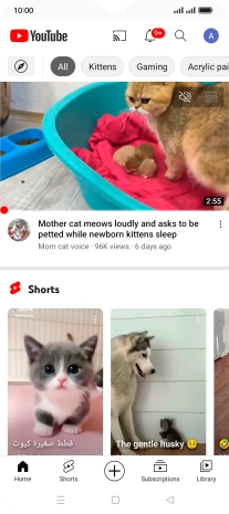 Press the upload icon.