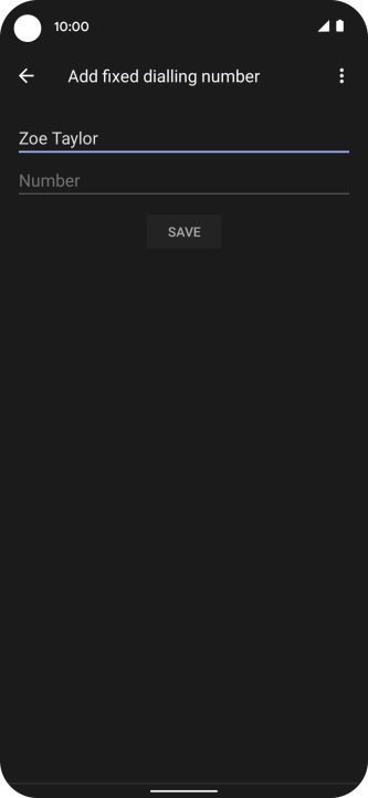 Press Number and key in the required phone number.