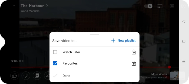 Press the required playlist.