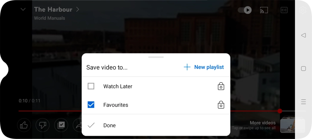 Press the required playlist.