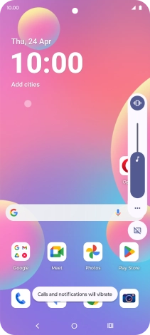 Press the sound mode icon.