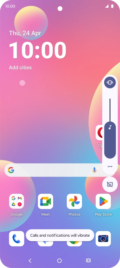 Press the sound mode icon.