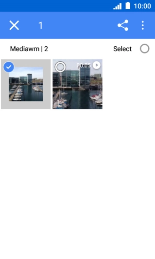 Press the share icon.