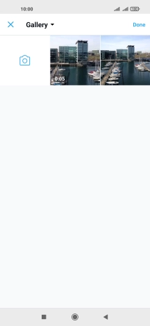 Press the required picture or video clip.