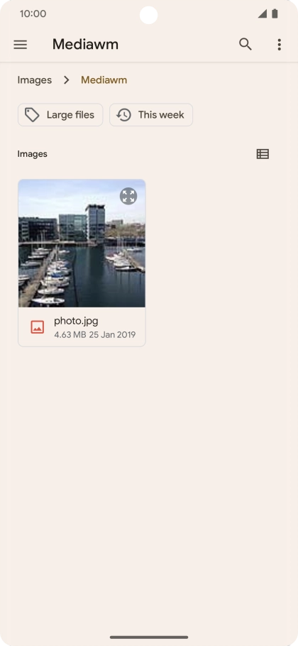 Press the required picture.