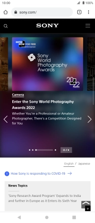 Press the menu icon. Press the menu icon.