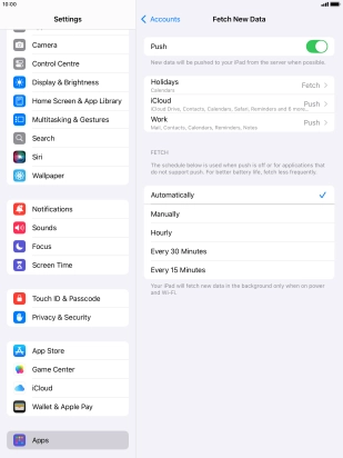Press the indicator next to Press the indicator next to