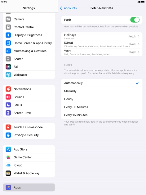 Press the indicator next to Press the indicator next to