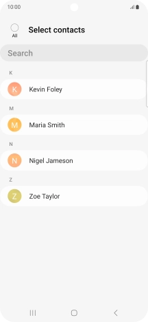 Press the field above 