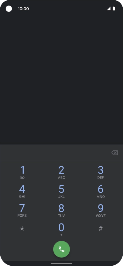 Press and hold number key 1 to call voicemail. Follow the instructions to listen to your messages.