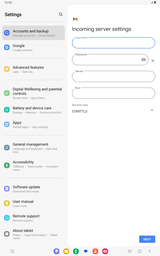 Press the field below Press the field below