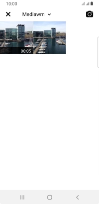 Press the required picture or video clip.