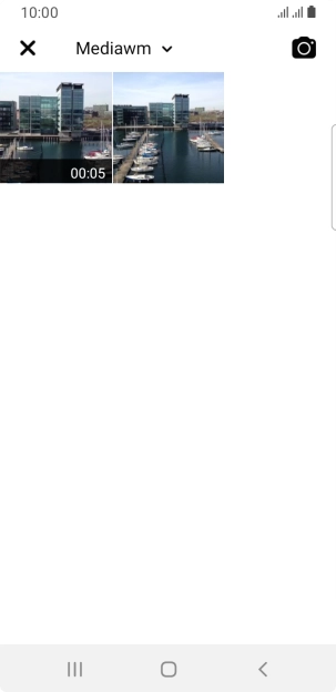 Press the required picture or video clip.