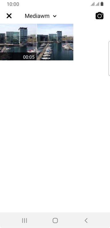 Press the required picture or video clip.