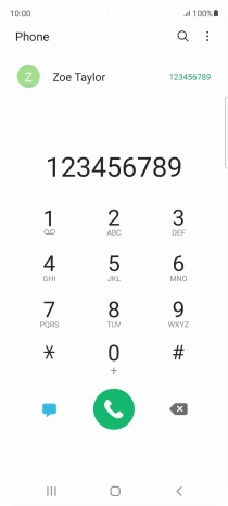Key in the required number and press the call icon.