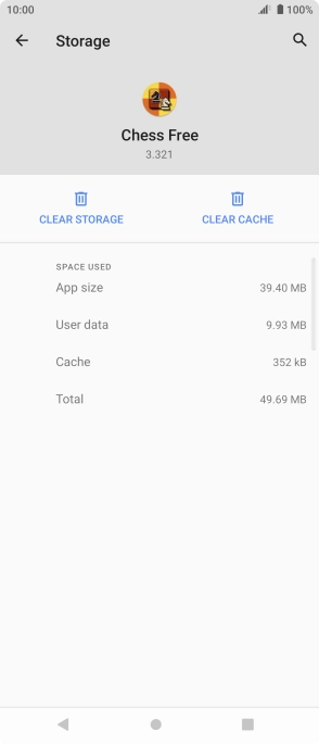 Press CLEAR CACHE. Press CLEAR CACHE.
