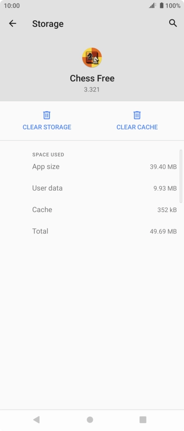 Press CLEAR CACHE. Press CLEAR CACHE.