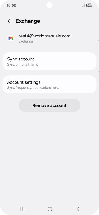 Press Account settings. Press Account settings.