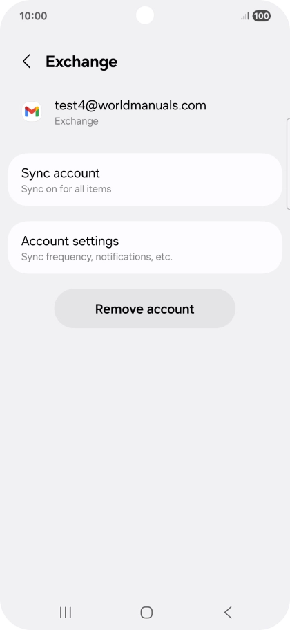 Press Account settings. Press Account settings.