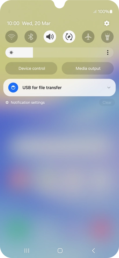 Press the drop down list.