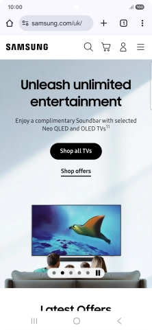 Press the menu icon. Press the menu icon.