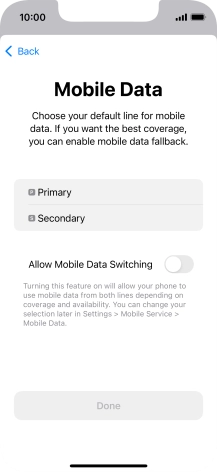 Press the required price plan.