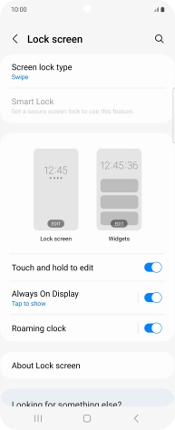 Press Screen lock type.