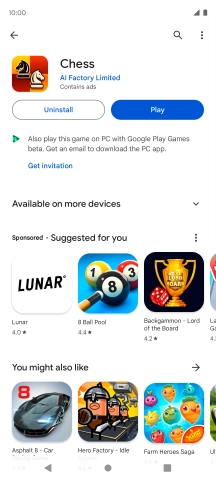 Press the Home key to return to the home screen.