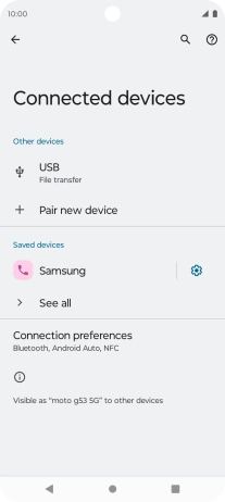 Press the Home key to return to the home screen.