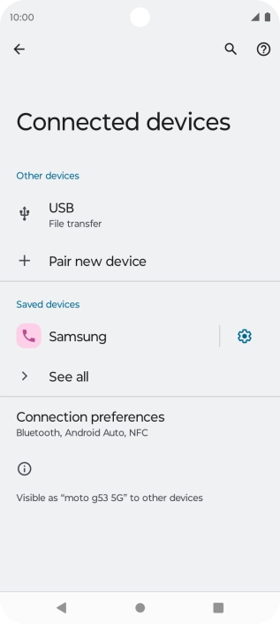 Press the Home key to return to the home screen.