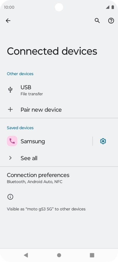 Press the Home key to return to the home screen.