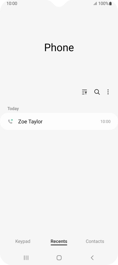 Press the required number.