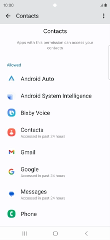 Press the required app.