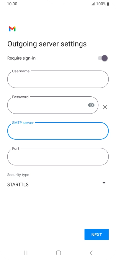 Press the field below 