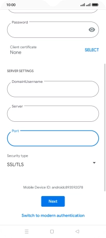 Press the drop down list below 