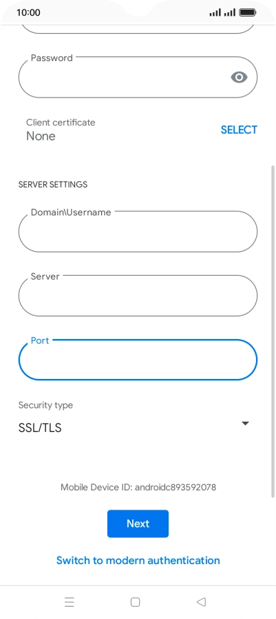 Press the drop down list below 