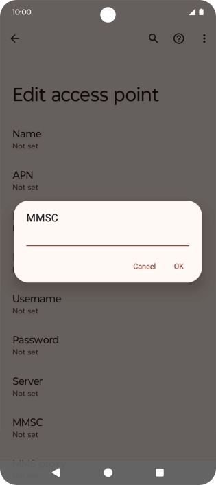 Key in http://mms.vodafone.co.uk/servlets/mms and press OK.