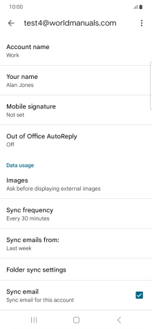 Press Account name and key in the required name.