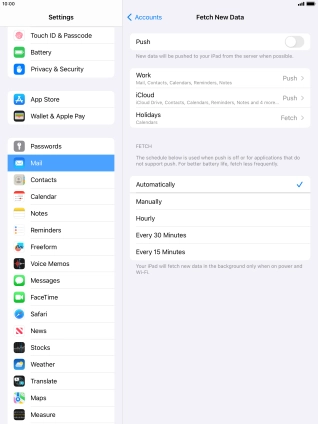 If you turn off the function, press the required setting. If you turn off the function, press the required setting.