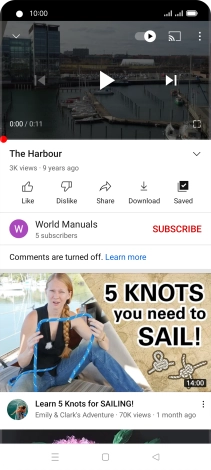 Press the Home key to return to the home screen.