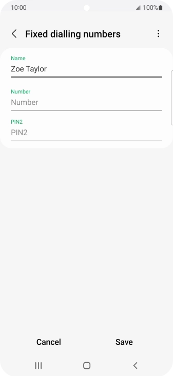 Press Number and key in the required phone number.