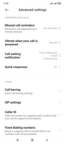 Press Fixed dialling numbers. Press Fixed dialling numbers.